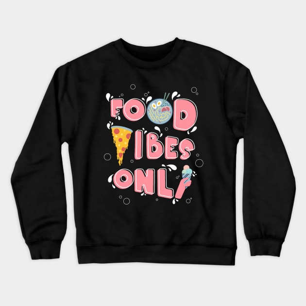 Food Lovers Illustration Crewneck Sweatshirt by KlioStudio